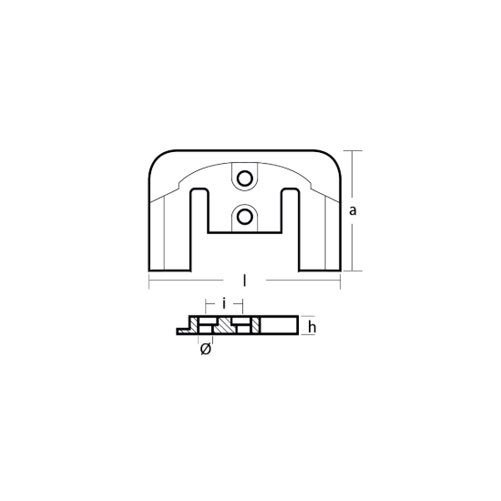 Mercruiser Cavitation plate - Piastra anticavitazione