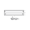Mercury outboard bar anode for trim - Barra Mercury per trim