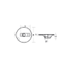 Mercury/Mercruiser Flat trim tab anode - Piastra per motori Mercury/Mercruiser