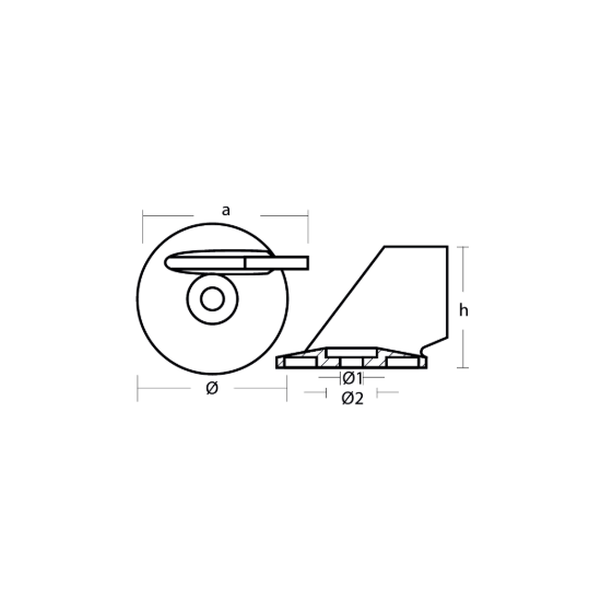 Suzuki trim tab anode - Pinna per Motori Suzuki
