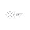 Tohatsu Washer Anode - Rondella per motori Tohatsu