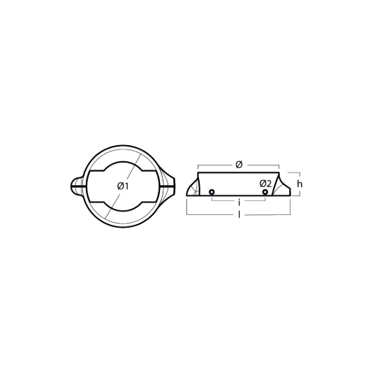 Volvo split ring for sail drive 120