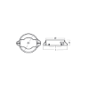 Volvo split ring for sail drive 120