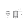 Volvo Penta Propeller anode for IPS drive - Anodo cassa inferiore Volvo Penta