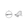 Yamaha Trim Tab anode - Pinna per fuoribordo Yamaha