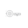 Yamaha washer anode for cylinder head - Anodo per blocco motore Yamaha