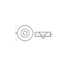 Yamaha washer anode for cylinder head - Anodo per blocco motore Yamaha