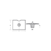 Yamaha Trim Tab anode - Pinna per fuoribordo Yamaha