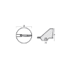Yamaha Trim Tab anode - Pinna per fuoribordo Yamaha