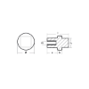 Yamaha Small anode for crankcase cylinder - Anodo interno per motore Yamaha