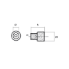 Yamaha Small anode for crankcase cylinder - Anodo interno per motore Yamaha