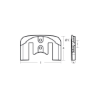 Yanmar  Anode For Driveshaft Housing - Anodo per alloggimanto albero trasmissione Yanmar