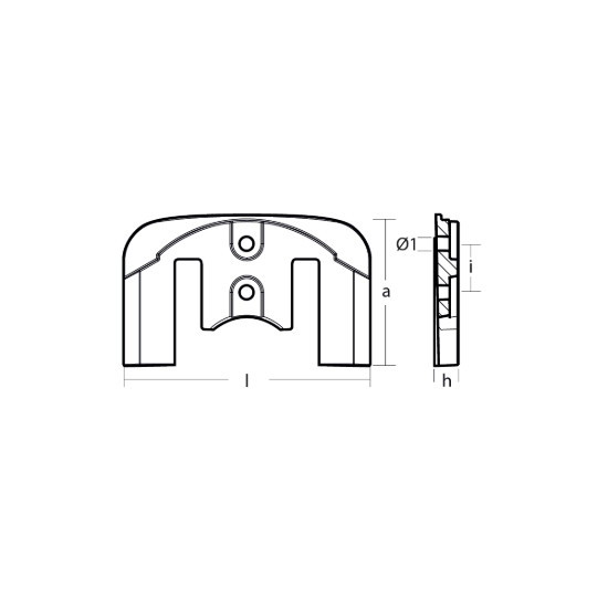Yanmar  Anode For Driveshaft Housing - Anodo per alloggimanto albero trasmissione Yanmar