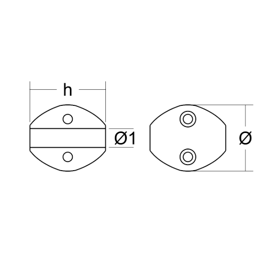 Evinrude gearcase anode