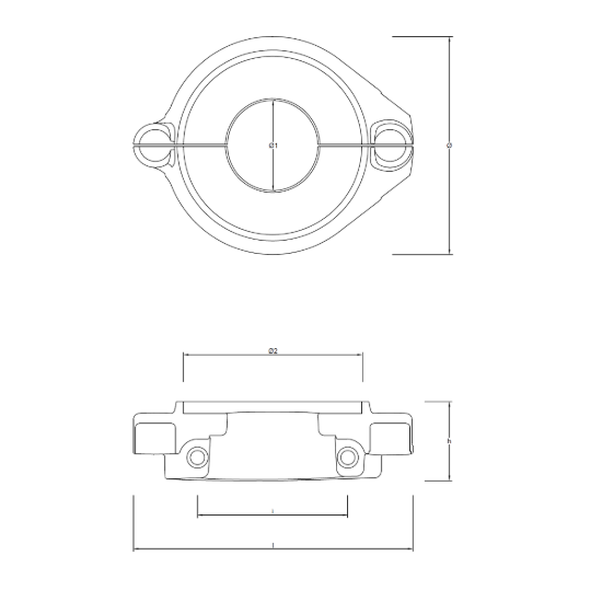 Volvo Penta split collar for saildrive