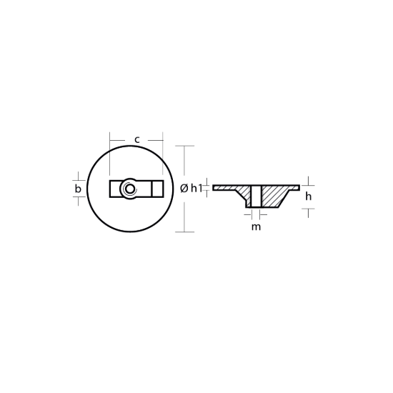 OXE - DIESEL trim tab anode