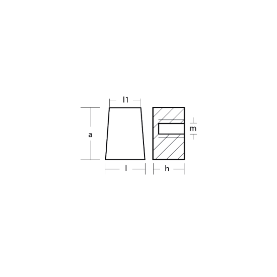 Parsun cube anode with hole
