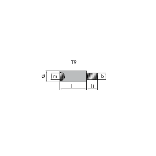 Volvo Penta pencil anode for engine cooler