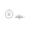 Alamarine Jet disc anode  -  Disco per motori Alamarine Jet