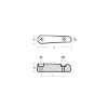 Arneson Small Bar anode - Barra piccola per motori Arneson