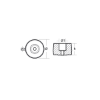 Castoldi anode small washer for engines - Rondella piccola per motori Castoldi
