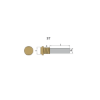 AIFO-FTP pencil anode Ø20 L.20 complete with brass plug th.28X1,5