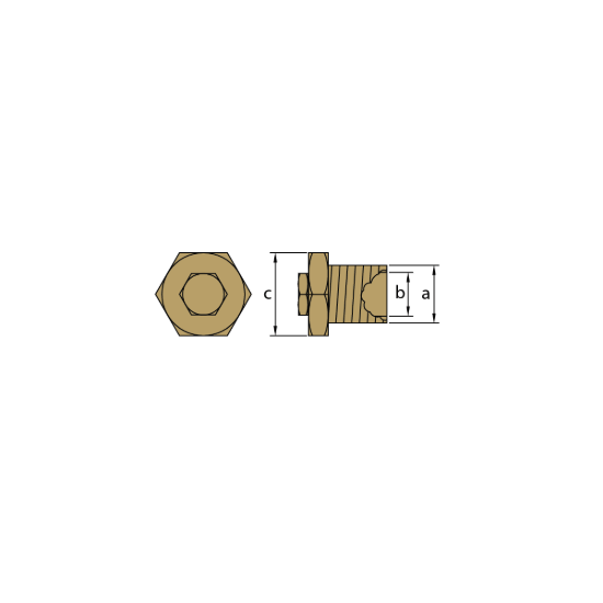Brass Plug for pencil anode 02081
