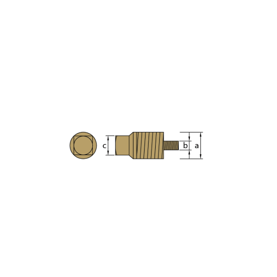 Volvo Penta pencil anode Ø15 L.30