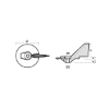 Yamaha lower casing anode - Placchetta per motori Yamaha