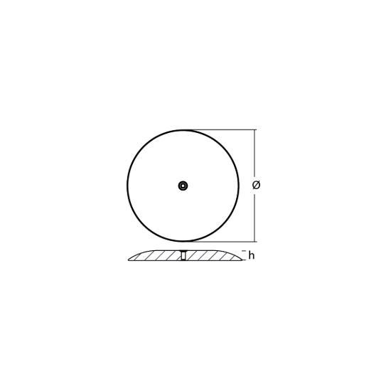 Ground plate 155*50mm h13
