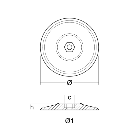 Immagine di Flange a coppia Ø130mm con viteria